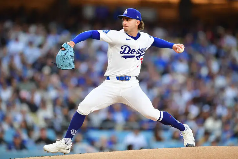 Justin Wrobleski carries no-hit bid into the sixth in Dodgers’ win over Phillies