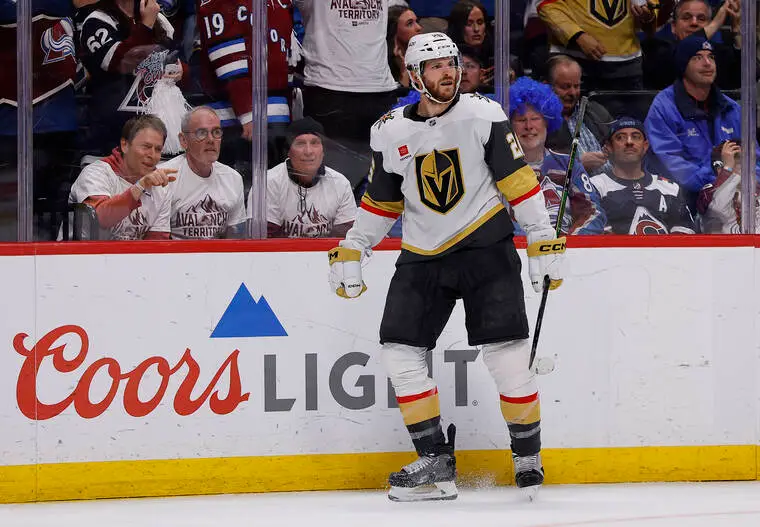 Second-period surge leads Knights past Avalanche in West finals opener
