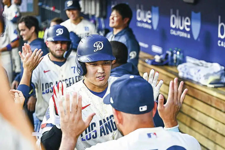 Shohei Ohtani homers in 9-run first as Dodgers drub Angels