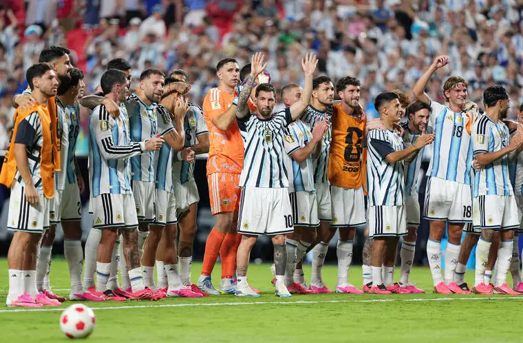 A magical Lionel Messi hat-trick as Argentina beat Algeria — but should he have been sent off?