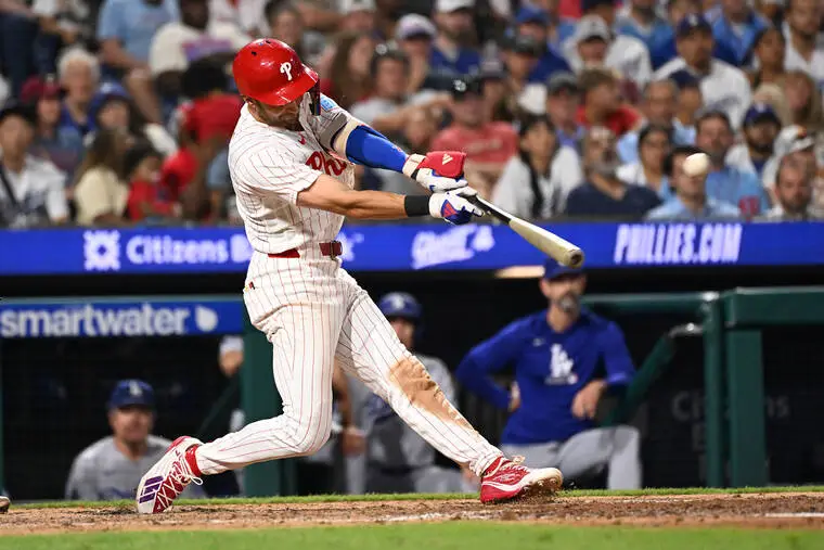 Despite defensive miscues, Trea Turner’s 200th career homer helps Phillies power past Dodgers