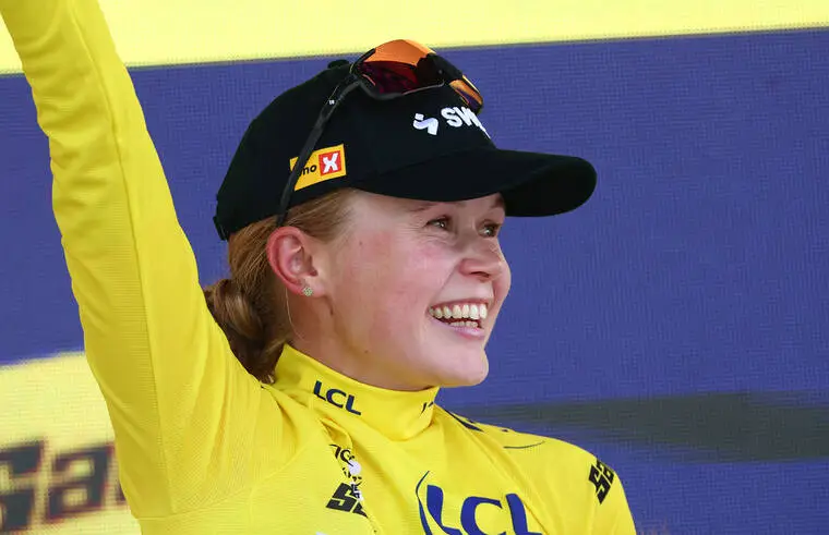 Norway’s Haugset rides to solo win, takes yellow jersey in Tour de France Femmes